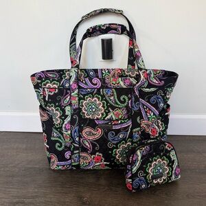 Vera Bradley Get Carried Away Tote & Cosmetic Bag